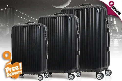 From QR499, Travel Better with a 3-Piece Luggage Set with Rotary Wheels with FREE Delivery - Choose from 3 Classic Colors! (QR799 Value)